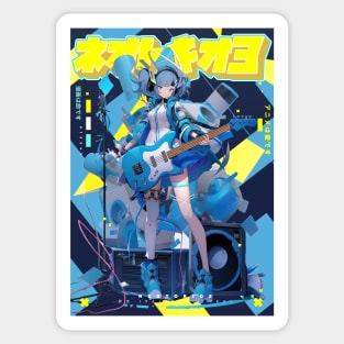 SAIKOU GROUPIE GAL 1 - NEOTOKIO3 BEST BAND | Anime Manga Music Kawaii Girl | PROUD OTAKU Sticker